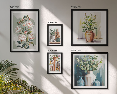 Gallery wall Stylish plant kitchen decorations
