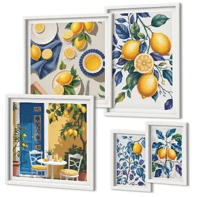 Gallery wall art citrus Provençal cuisine print
