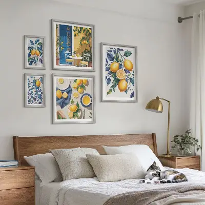 Gallery wall art citrus Provençal cuisine print