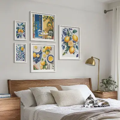 Gallery wall art citrus Provençal cuisine print
