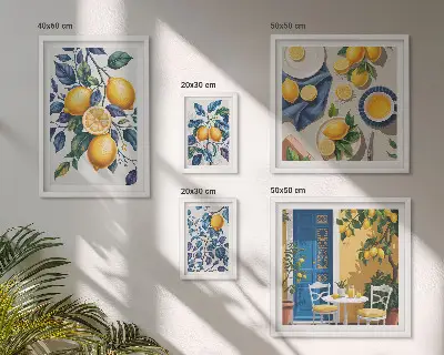 Gallery wall art citrus Provençal cuisine print