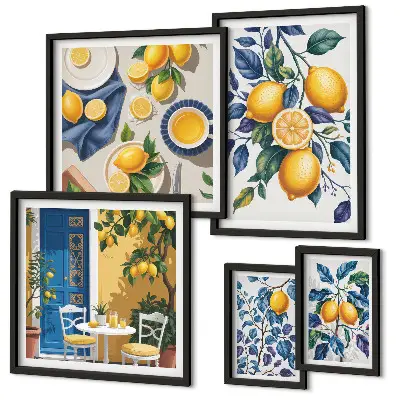 Gallery wall art citrus Provençal cuisine print