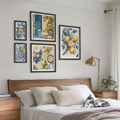 Gallery wall art citrus Provençal cuisine print