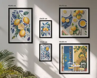 Gallery wall art citrus Provençal cuisine print