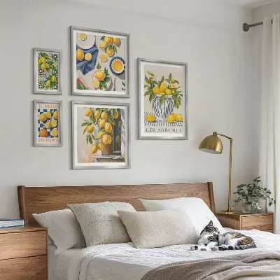 Citrus Provençal Home Decorations framed photo set