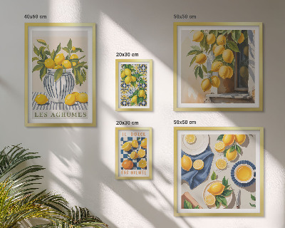 Framed photo set Citrus Provençal Decorations