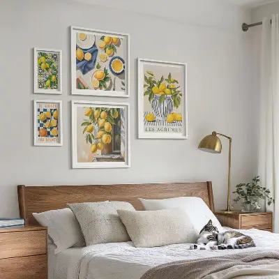 Citrus Provençal Home Decorations framed photo set