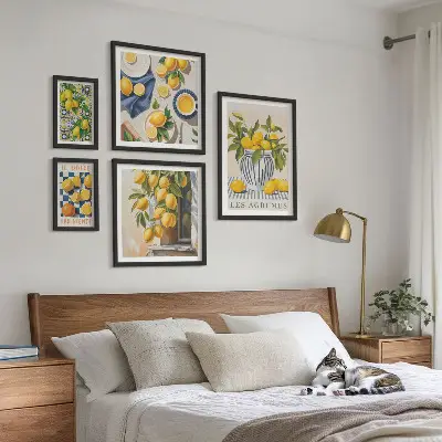 Citrus Provençal Home Decorations framed photo set