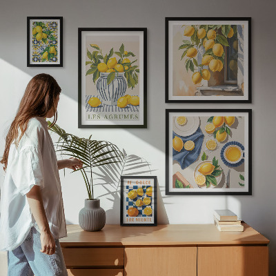 Framed photo set Citrus Provençal Decorations