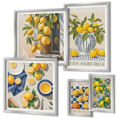 Framed photo set Citrus Provençal Decorations