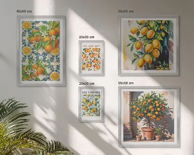 Set of 5 vintage citrus fruit and flower wall art pieces vintage citrus fruit and flower wall art set of 5