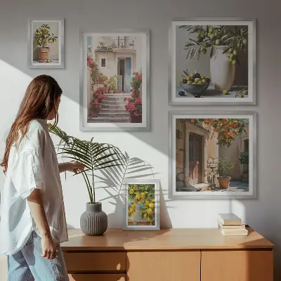 Gallery Wall atmospheric lemon streets art print