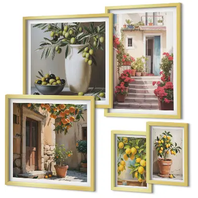 Gallery Wall atmospheric lemon streets art print