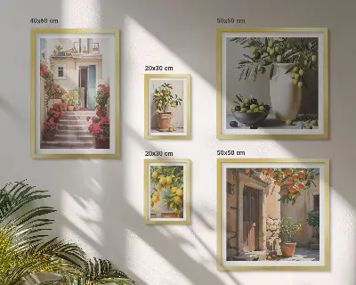 Gallery Wall atmospheric lemon streets art print