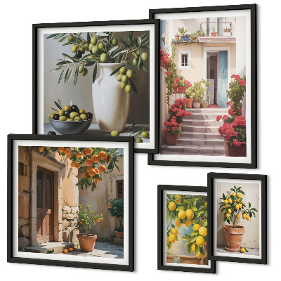 Gallery wall Atmospheric lemon streets