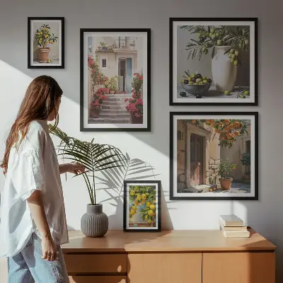 Gallery Wall atmospheric lemon streets art print