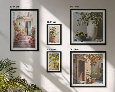Gallery Wall atmospheric lemon streets art print