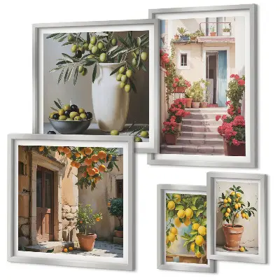 Gallery Wall atmospheric lemon streets art print