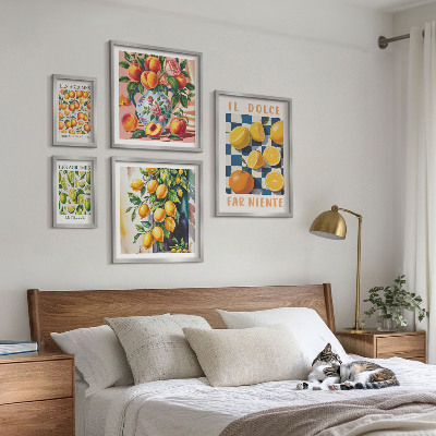 Framed photo set Citrus retro in the kitchen