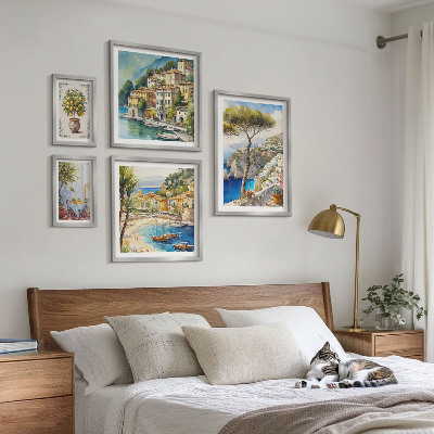 Gallery wall Stylish seaside towns