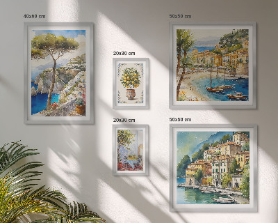 Gallery wall Stylish seaside towns