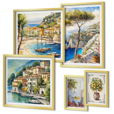 Gallery wall Stylish seaside towns