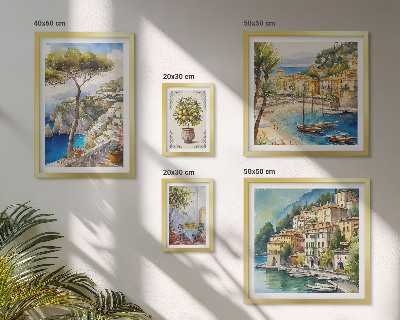 Gallery wall Stylish seaside towns