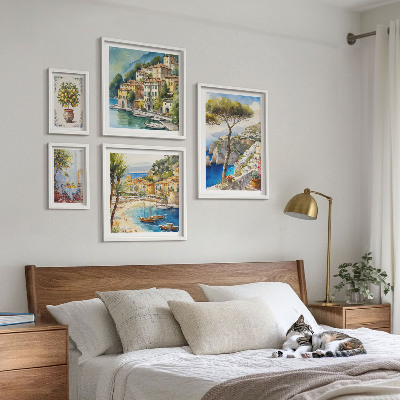Gallery wall Stylish seaside towns