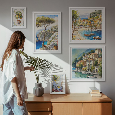Gallery wall Stylish seaside towns