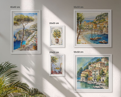 Gallery wall Stylish seaside towns