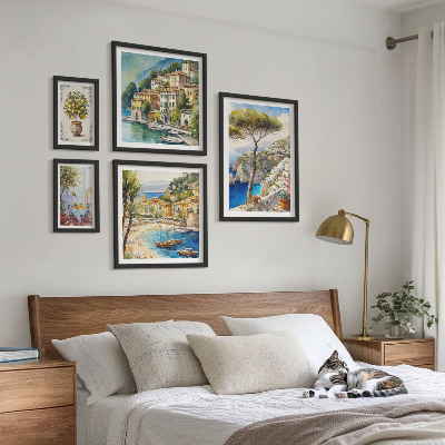 Gallery wall Stylish seaside towns