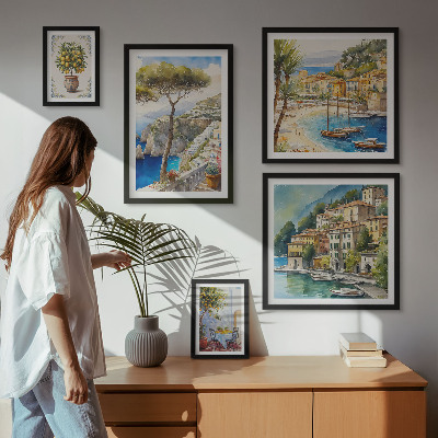 Gallery wall Stylish seaside towns