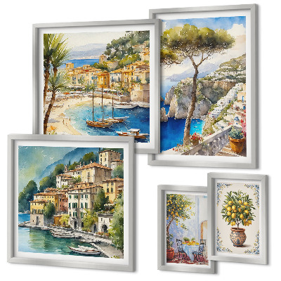 Gallery wall Stylish seaside towns