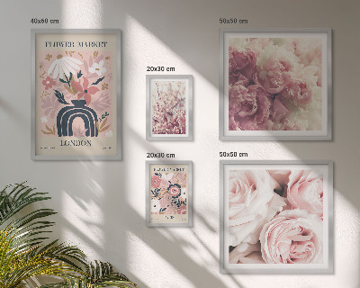 Framed photo set Floral boho decorations