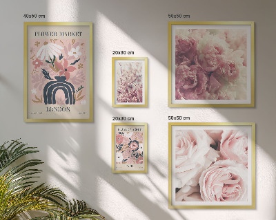 Framed photo set Floral boho decorations