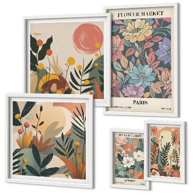 Gallery wall Floral motifs Paris London