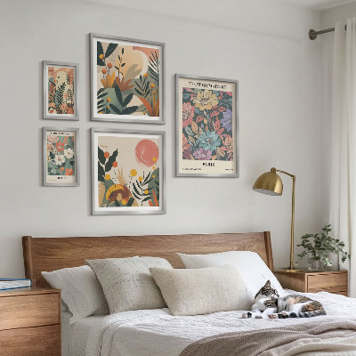 Gallery wall Floral motifs Paris London