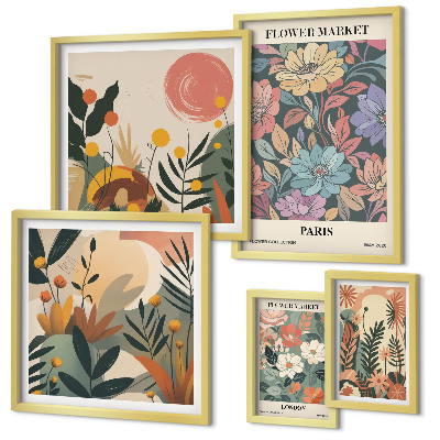 Gallery wall Floral motifs Paris London
