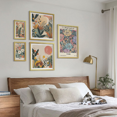 Gallery wall Floral motifs Paris London