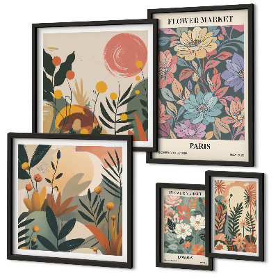 Gallery wall Floral motifs Paris London