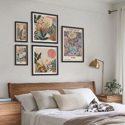 Gallery wall Floral motifs Paris London