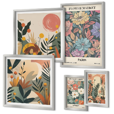 Gallery wall Floral motifs Paris London