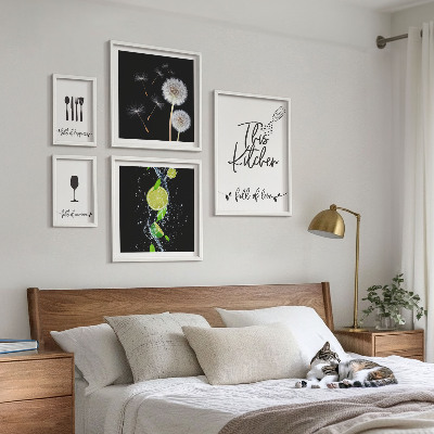 Framed photo set Kitchen inspirations with love