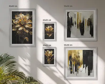 5-Piece Floral Wall Art Set modern elegant botanical design