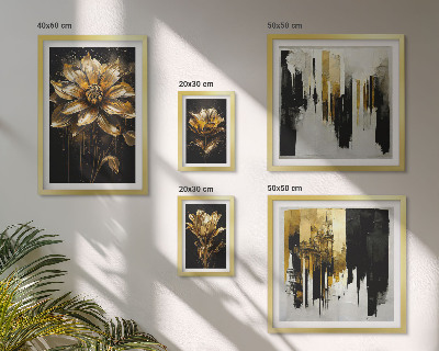 Set of 5 wall art pieces Floral motifs, elegance, modernity
