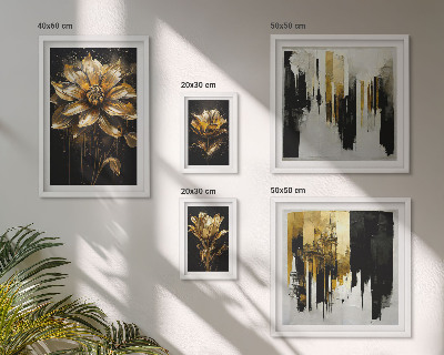 Set of 5 wall art pieces Floral motifs, elegance, modernity