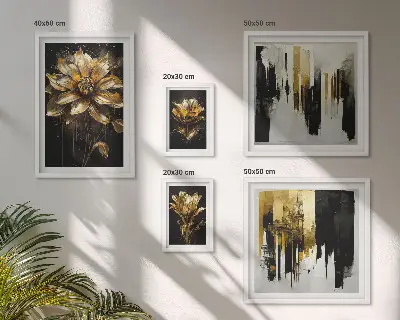 5-Piece Floral Wall Art Set modern elegant botanical design