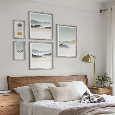 Framed photo set Abstract nature landscapes