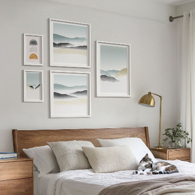 Framed photo set Abstract nature landscapes