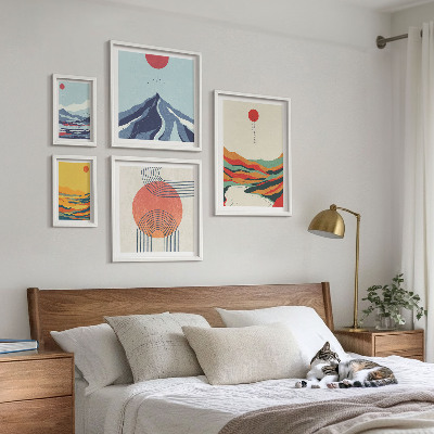 Gallery wall Abstract mountain landscapes
